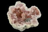 Pink Amethyst Geode Half - Very Sparkly Crystals #127313-2